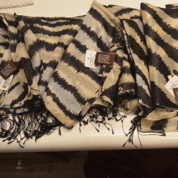 DANIER 100% Silk Sheer Scarf  - 2 available - Picture 5 of 7